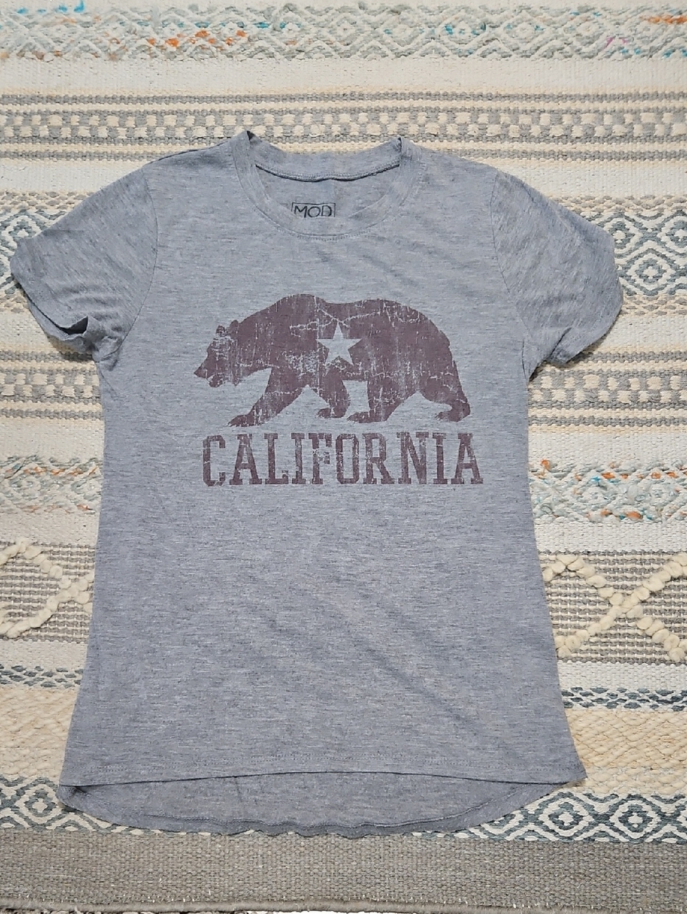 Modern Lux Grey Logo Crewneck Tee